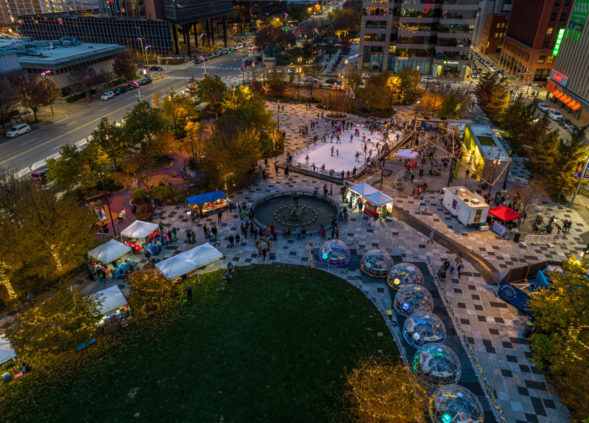 Tims Travels: Winterfest 'Pop-Up' Ice Rink at Kiener Plaza