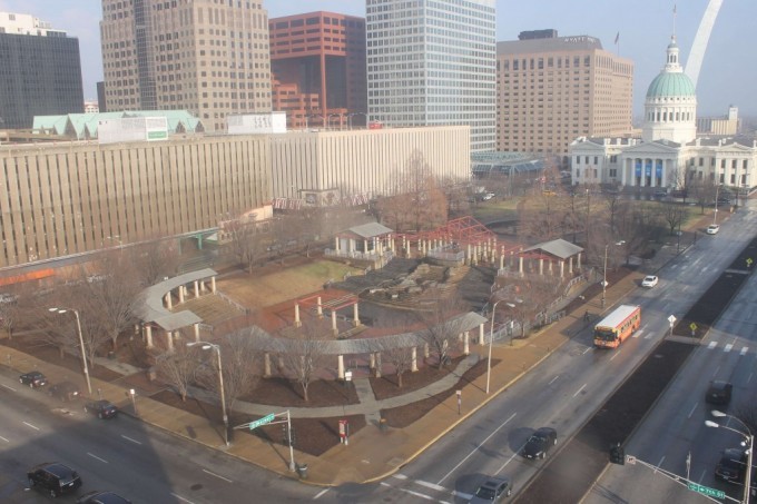 Kiener Plaza Construction