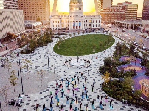 Yoga at the Arch