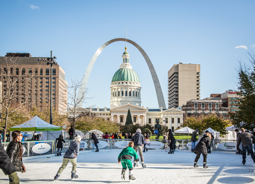 Tims Travels: Winterfest 'Pop-Up' Ice Rink at Kiener Plaza